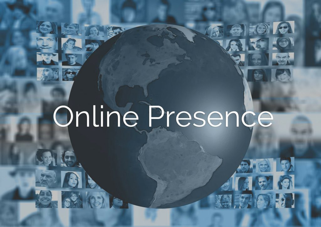 Online Presence on world globe