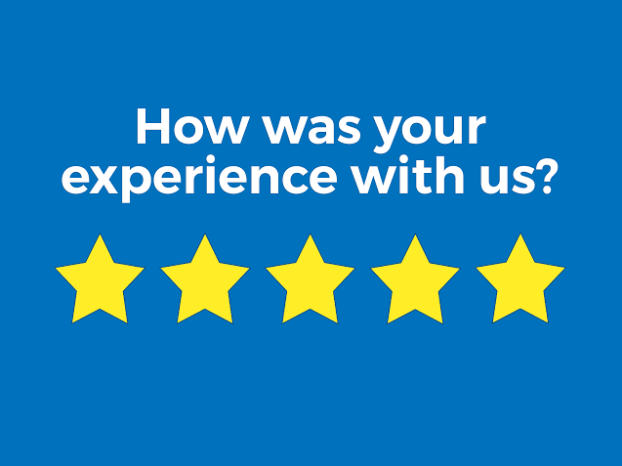 How was your experience with us? graphic