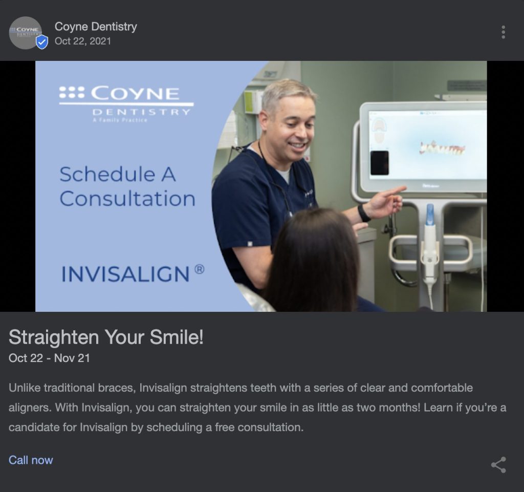 Example of Blog about Scheduling a Consultation for Invisalign