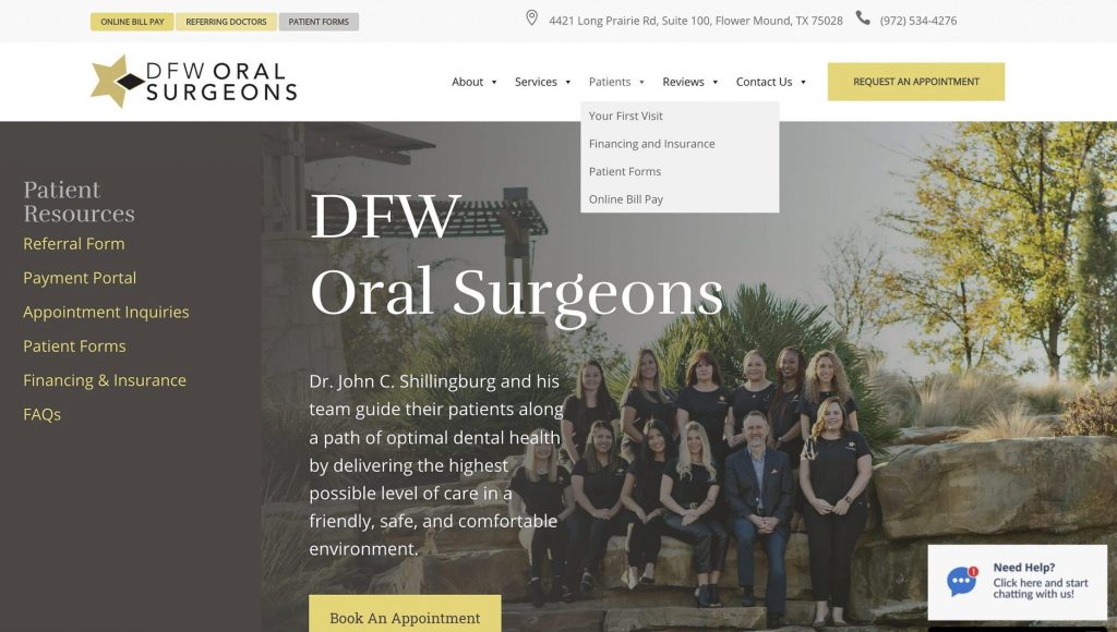 dfw oral surgeons home page