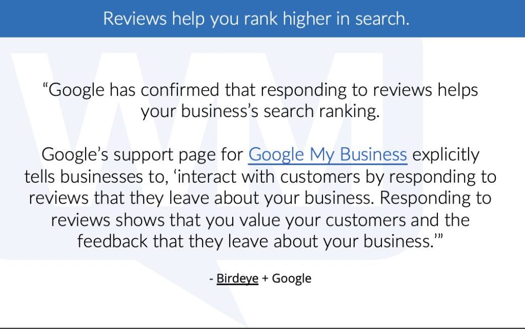 Google confirms reviews mean higher rankings in search